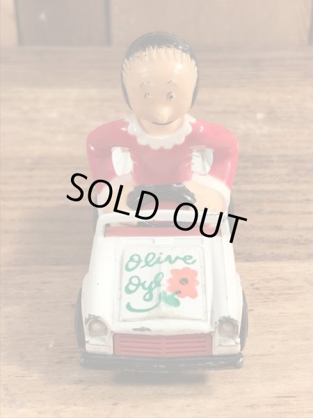 マッチボックス社製のポパイのオリーブのヴィンテージのダイキャストミニカー