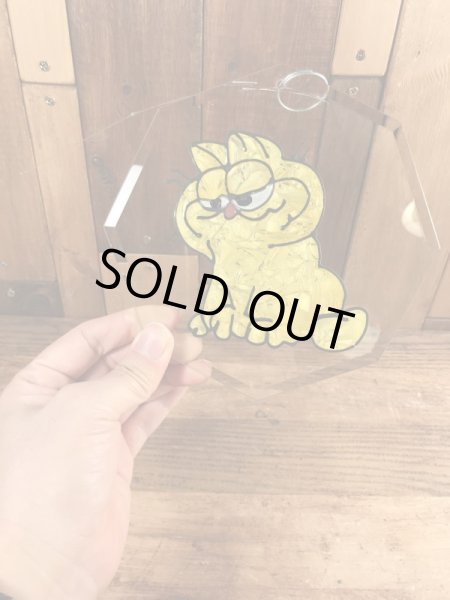 70〜80年代頃のガーフィールドのヴィンテージガラスプレート