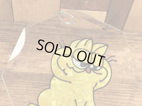 70〜80年代頃のガーフィールドのヴィンテージガラスプレート