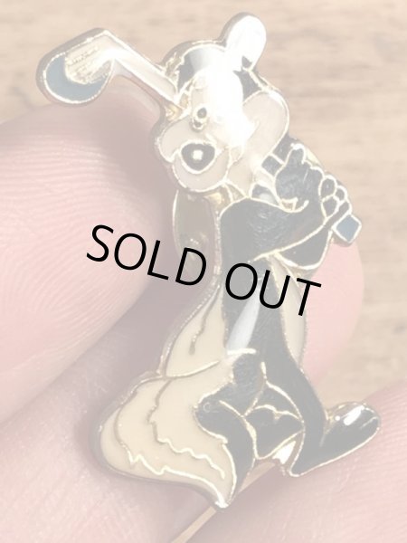 80年代頃のルーニーテューンズのペペルピューのヴィンテージピンバッチ