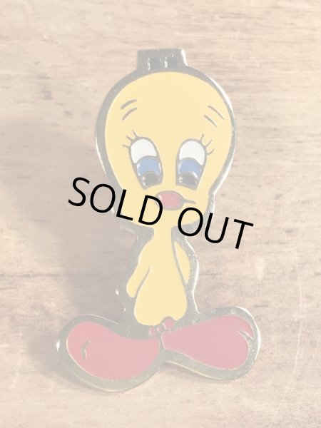 80年代〜頃のルーニーテューンズのトゥイーティーのビンテージピンバッジ