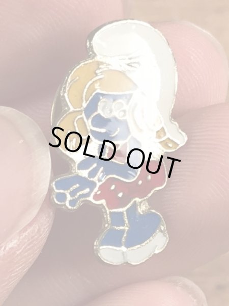 80年代頃のスマーフェットのヴィンテージピンバッチ