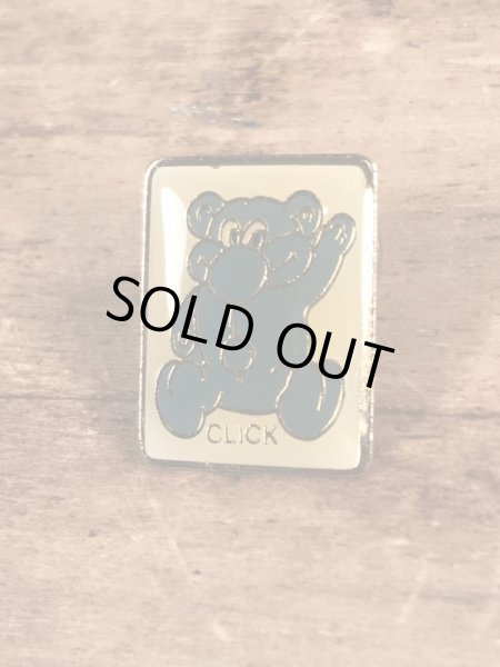 80年代頃のClickのエナメル加工のヴィンテージピンズ