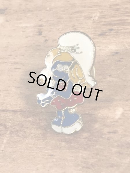 80年代頃のスマーフェットのヴィンテージピンバッチ