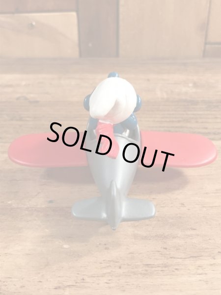 飛行機に乗ったスーパースマーフのヴィンテージPVCフィギュア