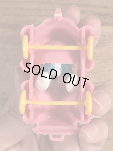 オープンカーに乗ったスマーフェットのヴィンテージPVCフィギュア