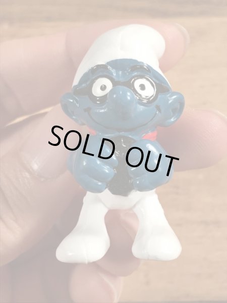 飛行機に乗ったスーパースマーフのヴィンテージPVCフィギュア