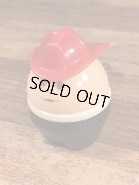 白人の消防士のリトルタイクスのトドルトッツのヴィンテージのトイ