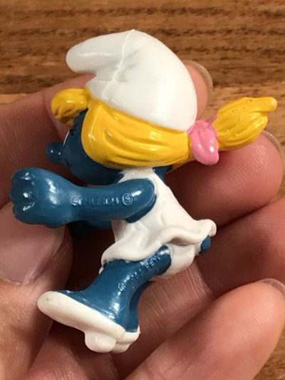 画像1: Schleich Super Smurfette “Pink Open Car” PVC Figure　スマーフェット　ビンテージ　PVCフィギュア　スーパースマーフ　70〜80年代