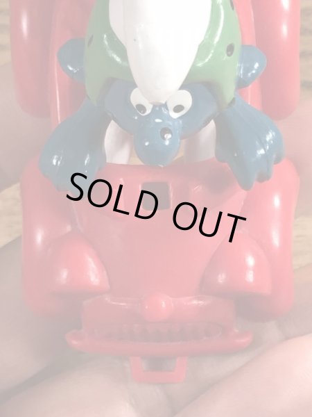 オープンカーに乗ったスーパースマーフのヴィンテージPVCフィギュア