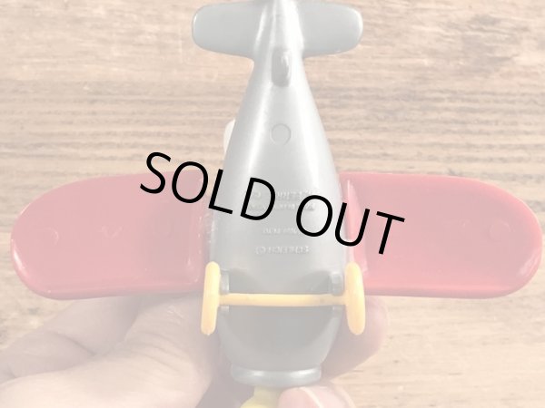 飛行機に乗ったスーパースマーフのヴィンテージPVCフィギュア