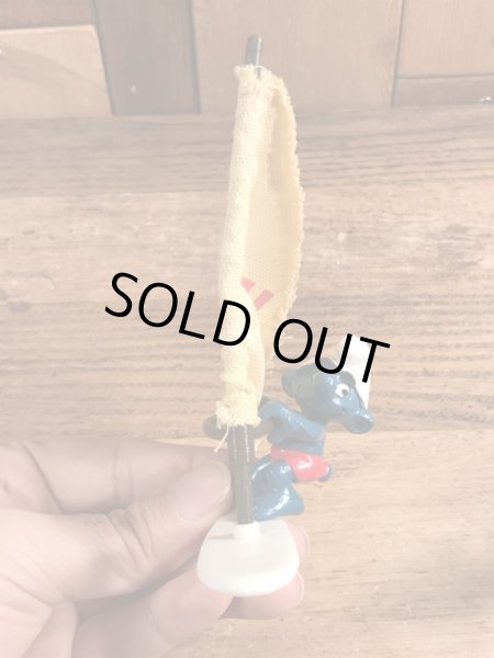 ヨットに乗ったスーパースマーフのヴィンテージPVCフィギュア