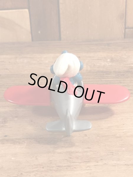 飛行機に乗ったスーパースマーフのヴィンテージPVCフィギュア