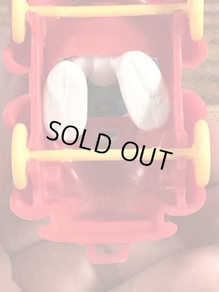 オープンカーに乗ったスーパースマーフのヴィンテージPVCフィギュア