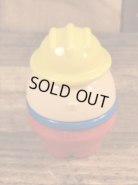 赤ボトムの作業員のリトルタイクスのトドルトッツのヴィンテージトイ