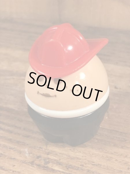 80年代頃のリトルタイクスの白人の消防士のヴィンテージトドルトッツ