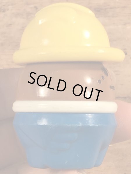 黒人の作業員のリトルタイクスのトドルトッツのヴィンテージトイ