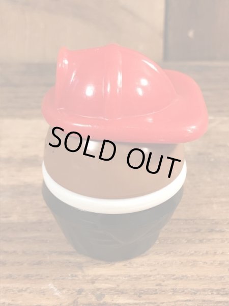 80年代頃のリトルタイクスの黒人の消防士のヴィンテージトドルトッツ