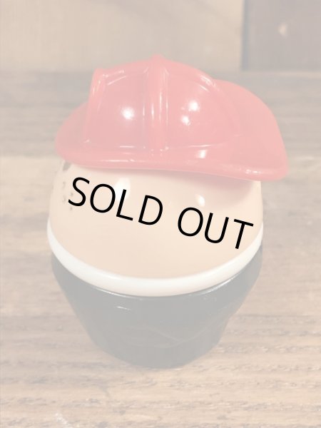 80年代頃のリトルタイクスの白人の消防士のヴィンテージトドルトッツ