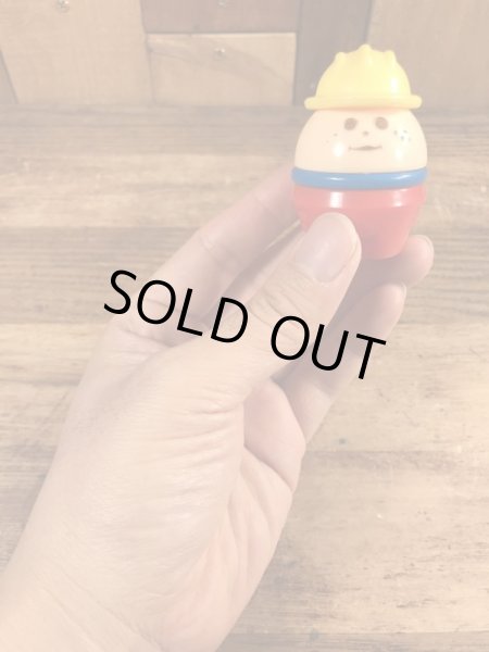 赤ボトムの作業員のリトルタイクスのトドルトッツのヴィンテージトイ