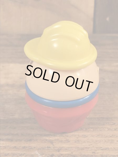 赤ボトムの作業員のリトルタイクスのトドルトッツのヴィンテージトイ