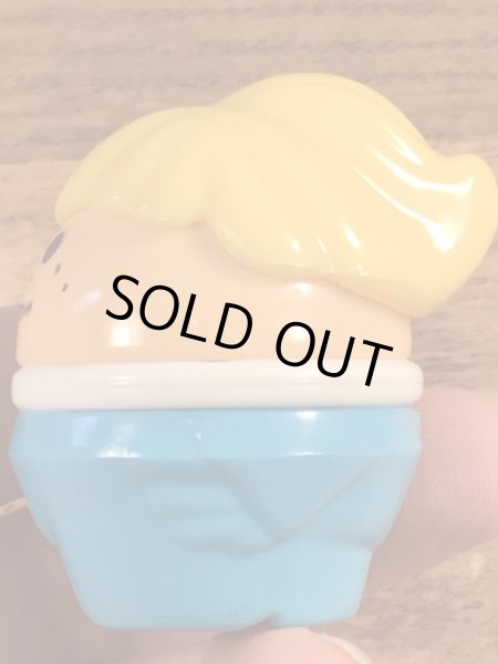 80年代頃のリトルタイクスのポニーテールの女の子のヴィンテージトドルトッツ