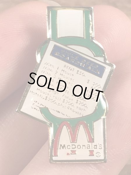 80年代頃のマクドナルドのヴィンテージのピンズ