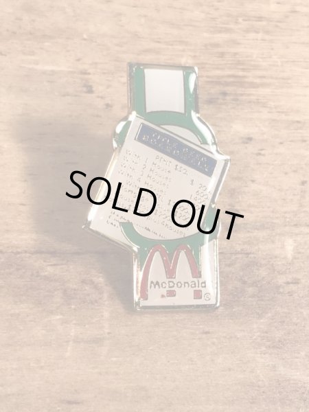 80年代頃のマクドナルドのビンテージピンバッジ