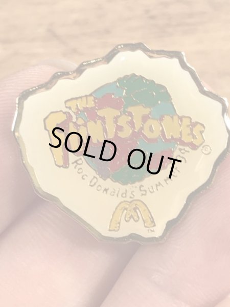 90年代頃のマクドナルドのフリントストーンのヴィンテージピンバッジ