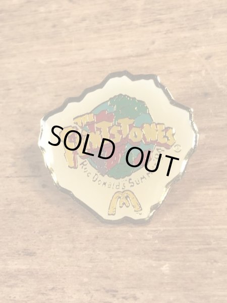 90年代頃のマクドナルドのフリントストーンのヴィンテージピンバッジ