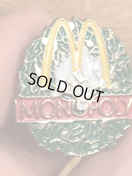 90年代頃のマクドナルドのモノポリーのヴィンテージピンズ