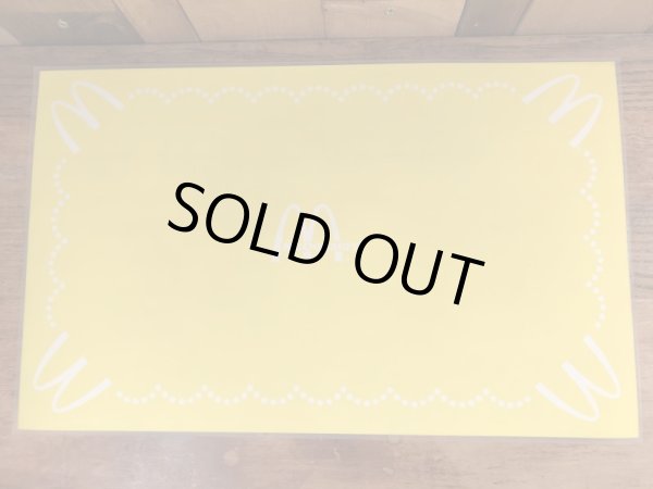 80年代頃のマクドナルドのビニール製のヴィンテージプレースマット