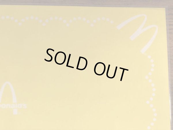 80年代頃のマクドナルドのビニール製のビンテージランチョンマット