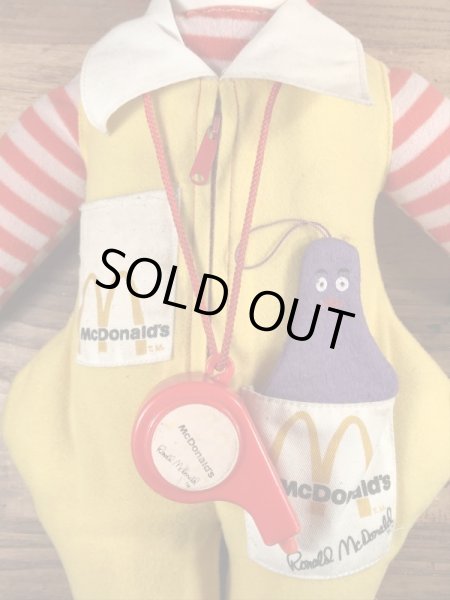 70年代頃のマクドナルドのロナルドのヴィンテージプラッシュドール