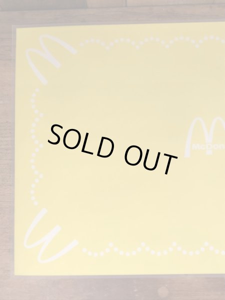 80年代頃のマクドナルドのビニール製のヴィンテージプレースマット