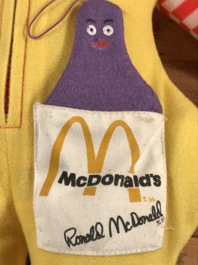 画像1: Hasbro Ronald McDonald Clown Plush Doll　マクドナルド　ビンテージ　プラッシュドール　笛吹ロナルド　70年代