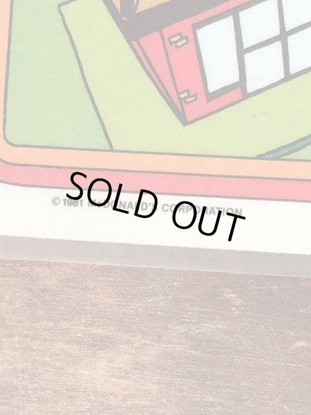 80年代頃のマクドナルドのビニール製のビンテージランチョンマット