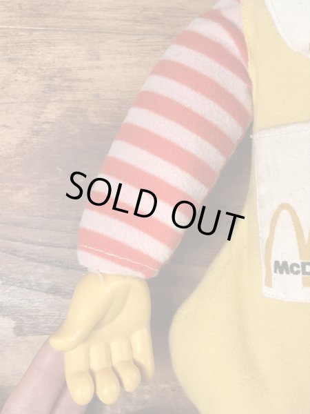 70年代頃のマクドナルドのロナルドのヴィンテージプラッシュドール