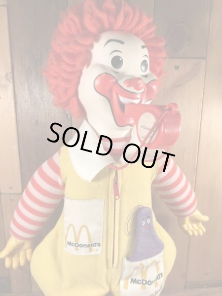 70年代頃のマクドナルドのロナルドのヴィンテージプラッシュドール