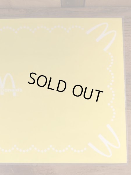 80年代頃のマクドナルドのビニール製のビンテージランチョンマット