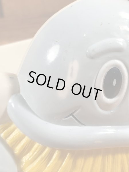 企業キャラクターのスクラビングバブルのヴィンテージバスタブオーガナイザー