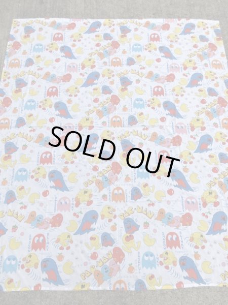 80年代頃のパックマンのヴィンテージベッドシーツ