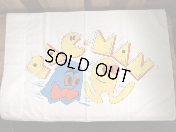 80年代頃のパックマンのヴィンテージ枕カバー