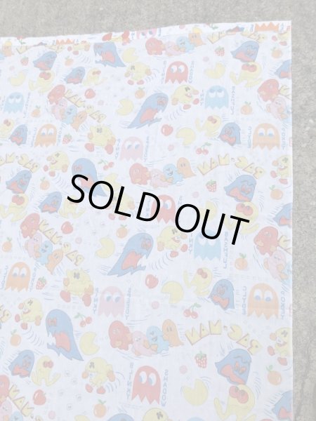 80年代頃のパックマンのヴィンテージベッドシーツ