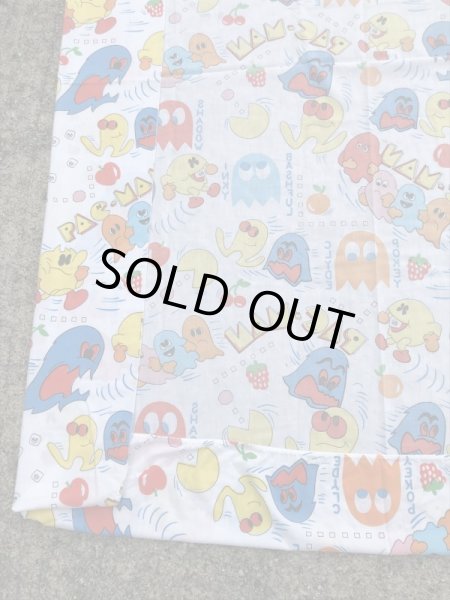 80年代頃のパックマンのヴィンテージベッドシーツ