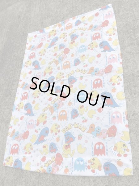 80年代頃のパックマンのビンテージボックスシーツ