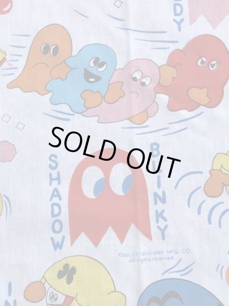 80年代頃のパックマンのヴィンテージベッドシーツ