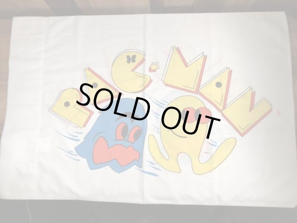 80年代頃のパックマンのヴィンテージピローケース