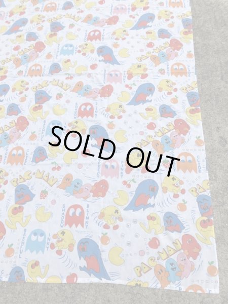 80年代頃のパックマンのヴィンテージベッドシーツ