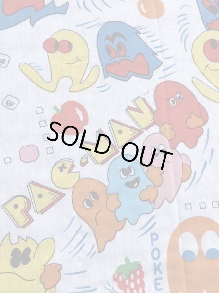 80年代頃のパックマンのヴィンテージベッドシーツ